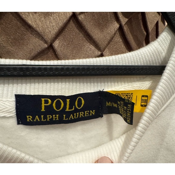 Polo Ralph Lauren Bear White Sweatshirt size M - Picture 3 of 6